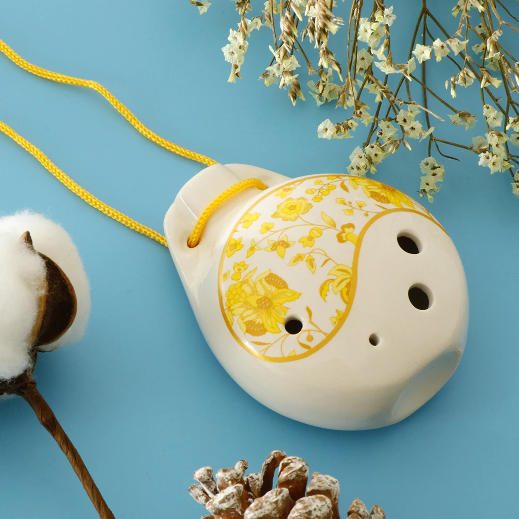 Керамическая альт окарина 6 отверстий C Major для детей взрослых начинающих