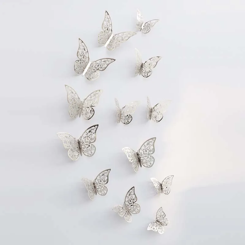 12x 3D Butterfly Wall Stickers Home Bedroom Decoration Art Decals Children DIY | Дом и сад