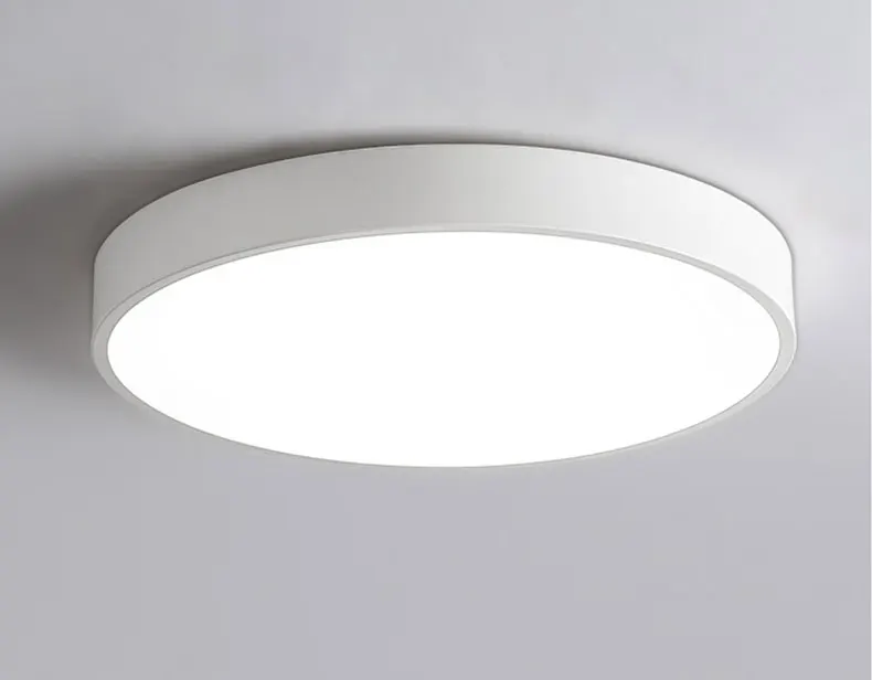 White Frame Современные светодиодные люстры из металла Ceiing люстра светильник ing гостиная спальня кухня Lampara deco techo светильник, светильники - Цвет абажура: White Frame