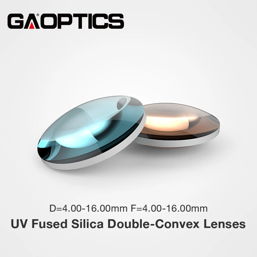 UV Fused Silica Quartz Glass Optical double convex Lens With AR Coating for telescope lens Dia 4mm to 16mm