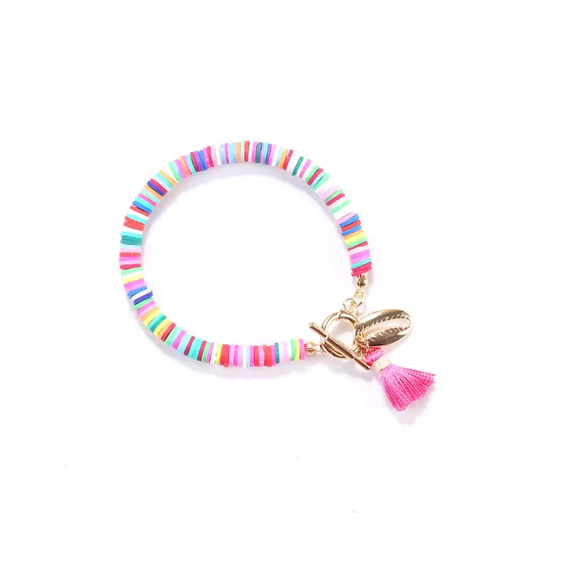 Многоцветные богемные ручной работы сплав оболочки браслет наборы для женщин 2019