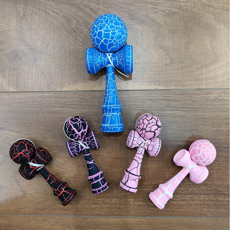 Полная трещина 12 см мини-кендама деревянные игрушки Kendama умелые жонглирование мяч игра для детей Досуг Спорт на открытом воздухе