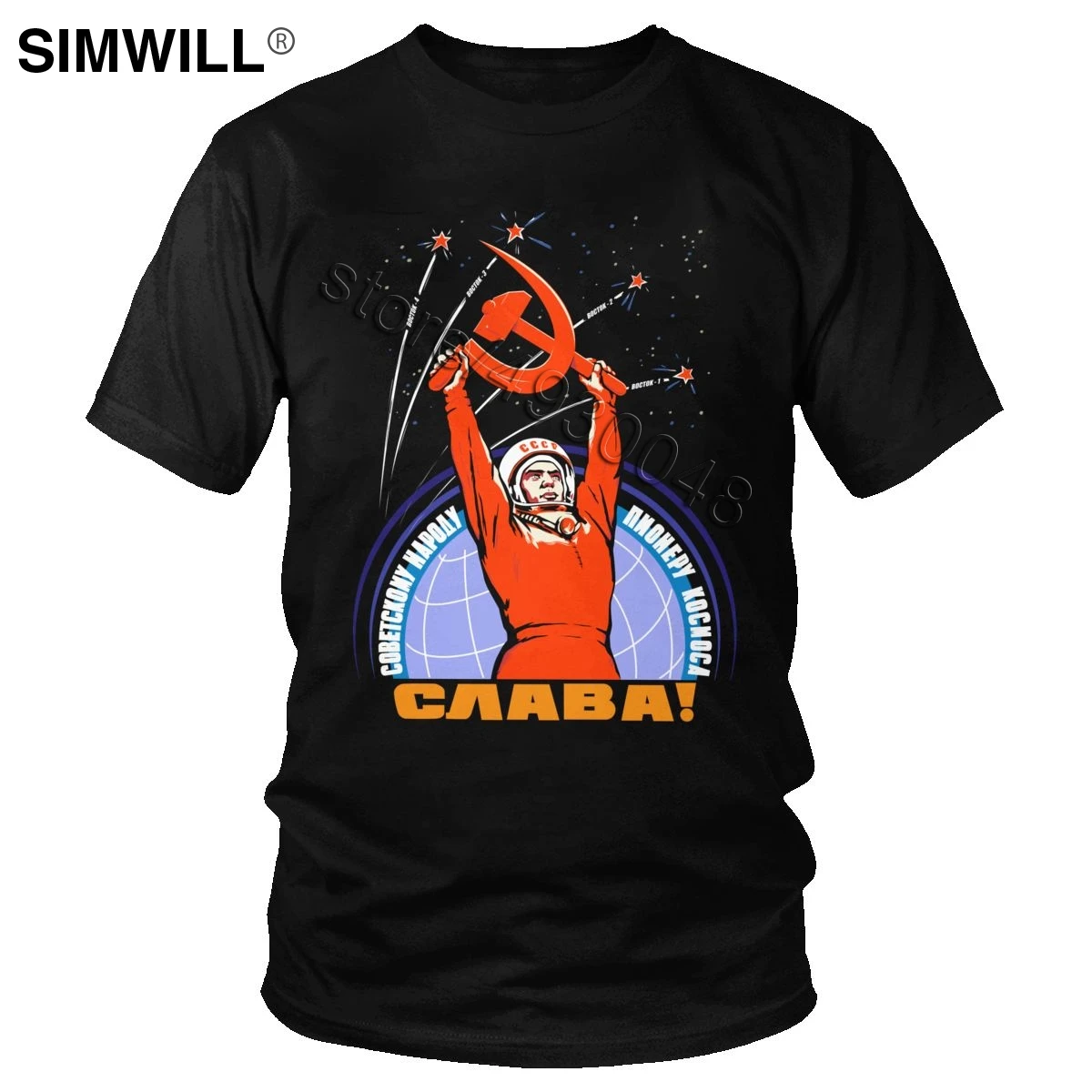 Футболка мужская с коротким рукавом модная тенниска из 100% хлопка изображением