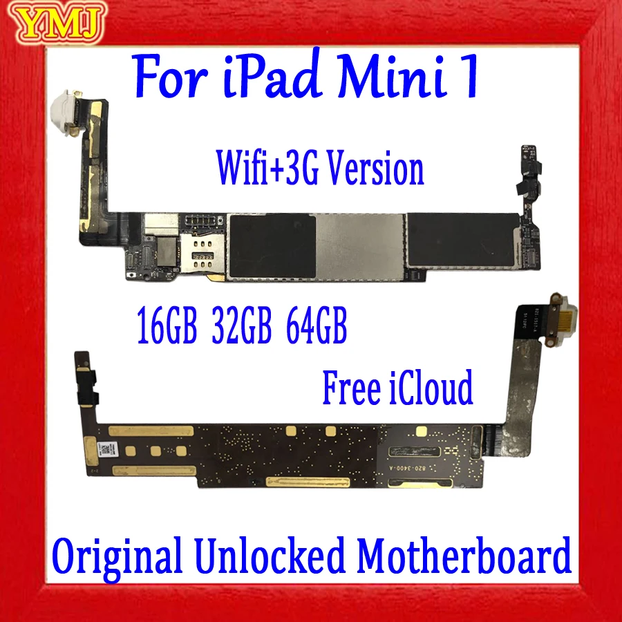 Заводская Разблокировка для iPad MINI 1 Материнская плата wifi версия и 3G логическая с