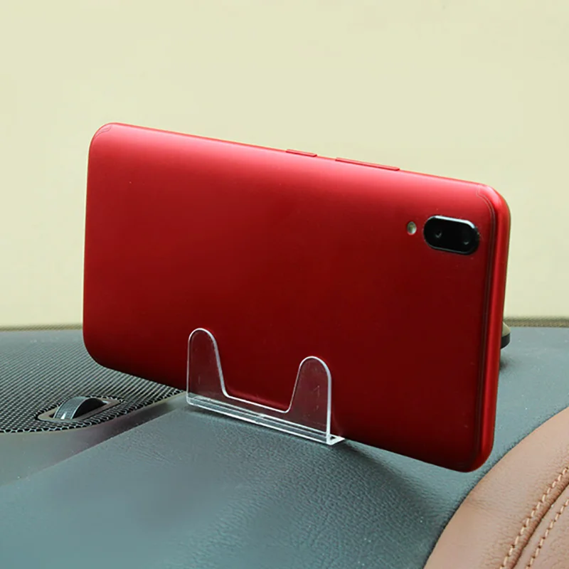 Автомобильный мини держатель для телефона Xiaomi подставка прозрачная невидимая
