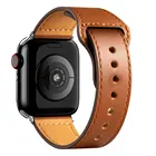 Ремешок из натуральной кожи для Apple Watch, мягкий кожаный браслет для iwatch 7 6 SE 5 4 3 2 1, 38 мм 40 мм 42 мм 44 мм 41 мм