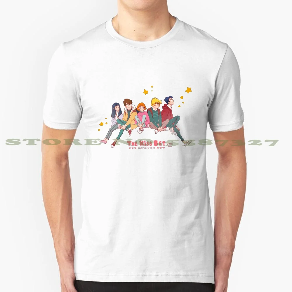 

The Kiss Bet Poster Versión 3 Cool Design Trendy T-Shirt Tee The Kiss Bet Kiss Bet Saralin Sara Lin Oliver Webtoon Webcomic
