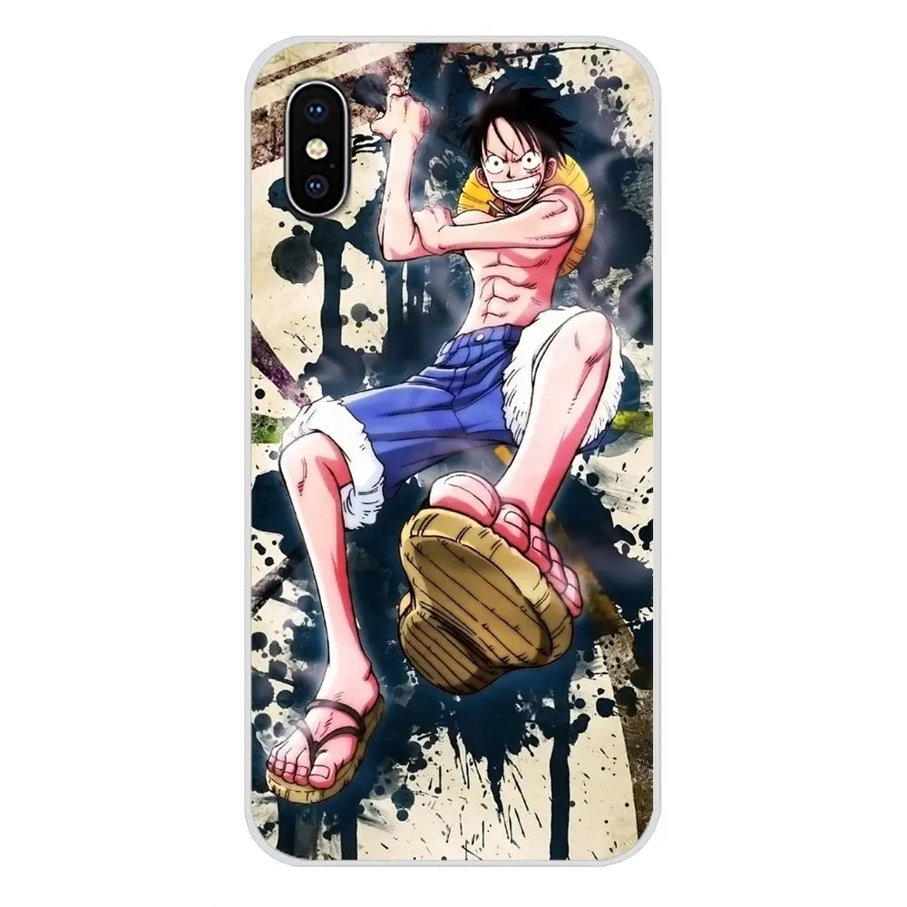 Силиконовый чехол для мобильного телефона в виде ракушки Чехлы One Piece Monkey D Луффи