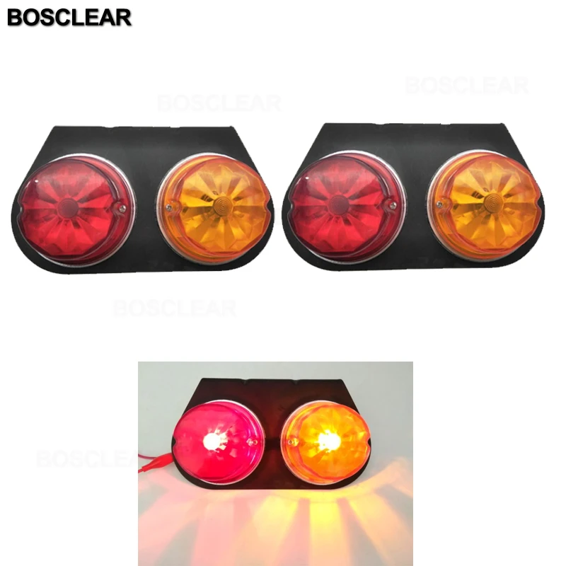 2 шт. 24V автомобиль грузовик светодиодный задний светильник Предупреждение