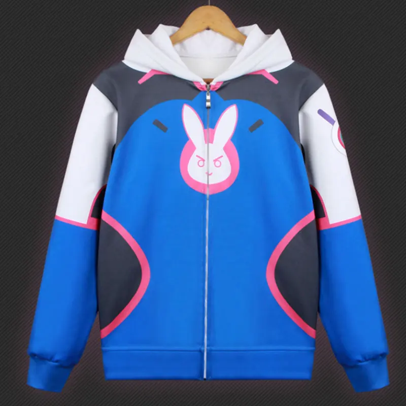 DM COS Новый Аниме Overwatch Косплей свитер пальто DVA Song Hana с капюшоном на молнии для