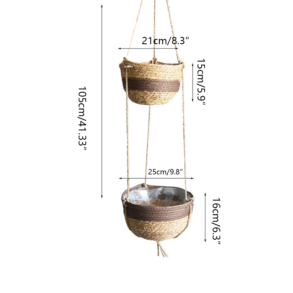 

Hanging Plant Handmade Macrame Plant Hanger Flower Pot Planter Hanger Wall Decor Courtyard Garden Hanging Planter Hanging Basket