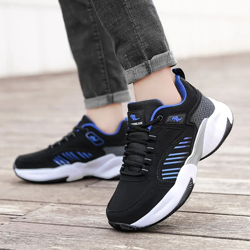 

Кроссовки мужские для бега, удобные прогулочные кеды, нескользящая обувь, повседневные тренировочные, Осень-зима