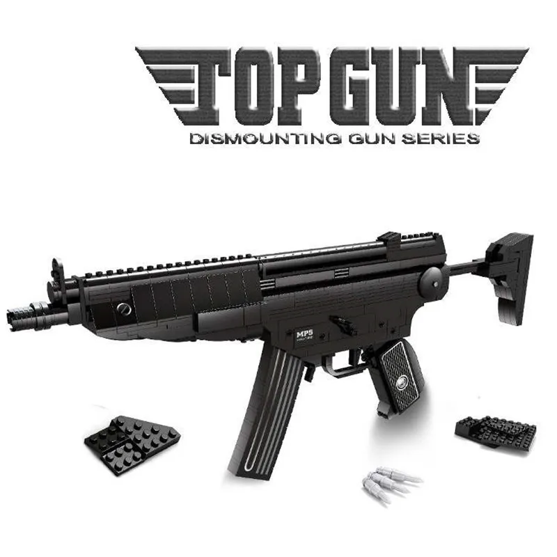 597 шт. Детский конструктор оружия Heckler и Koch MP5|Блочные конструкторы| |