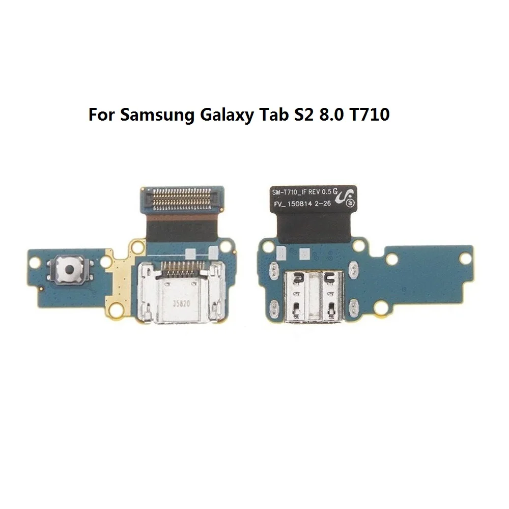 T710 Для samsung Галактики вкладка Pro 8,4 T320 T321 T700 T705 T710 T715 T310 T311 T810 T820 N5100 P6200 зарядное устройство разъём для зарядки Порты и разъёмы гибкий кабель - Цвет: T710