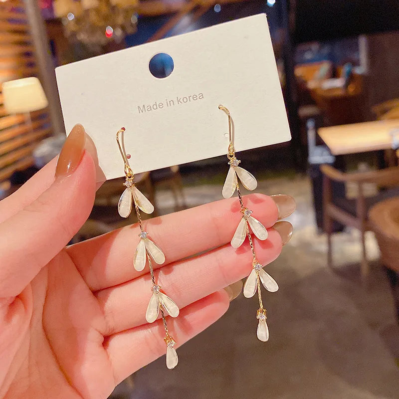 

Wholesale Sterling Silvers Needle Wicker Long Earrings For Women Drop