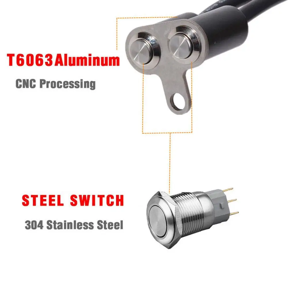 Светодиодный переключатель вкл.-ВЫКЛ. Из алюминиевого сплава для мотоцикла
