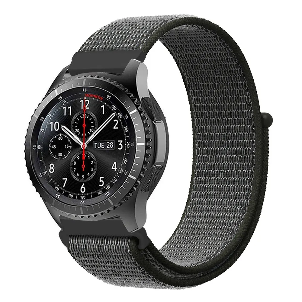 dark olive 8 Gear s3 Frontier ремешок для samsung Galaxy watch 46 мм 42 мм активный 2 ремешок amazfit ремешок Bip 22 мм ремешок для часов 20 мм браслет huami - Цвет ремешка: dark olive 8