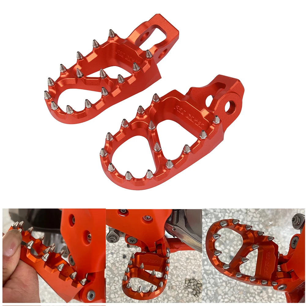 

Motorcycle Foot Pegs Rest FootRest Footpegs Pedals For KTM SX XC XCW XCF SXF EXCF 85-530 2016-2021 Motorcross Dirt Pit Bike