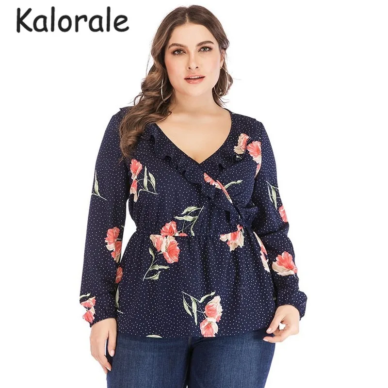 Женские топы Летняя Повседневная Блузка с оборками женская одежда длинным