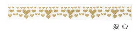 1 x Золотое тонкое украшение 8 мм X 7 м Kawaii васи лента для детей diy дневник декоративная клейкая лента канцелярские инструменты для скрапбукинга - Цвет: A