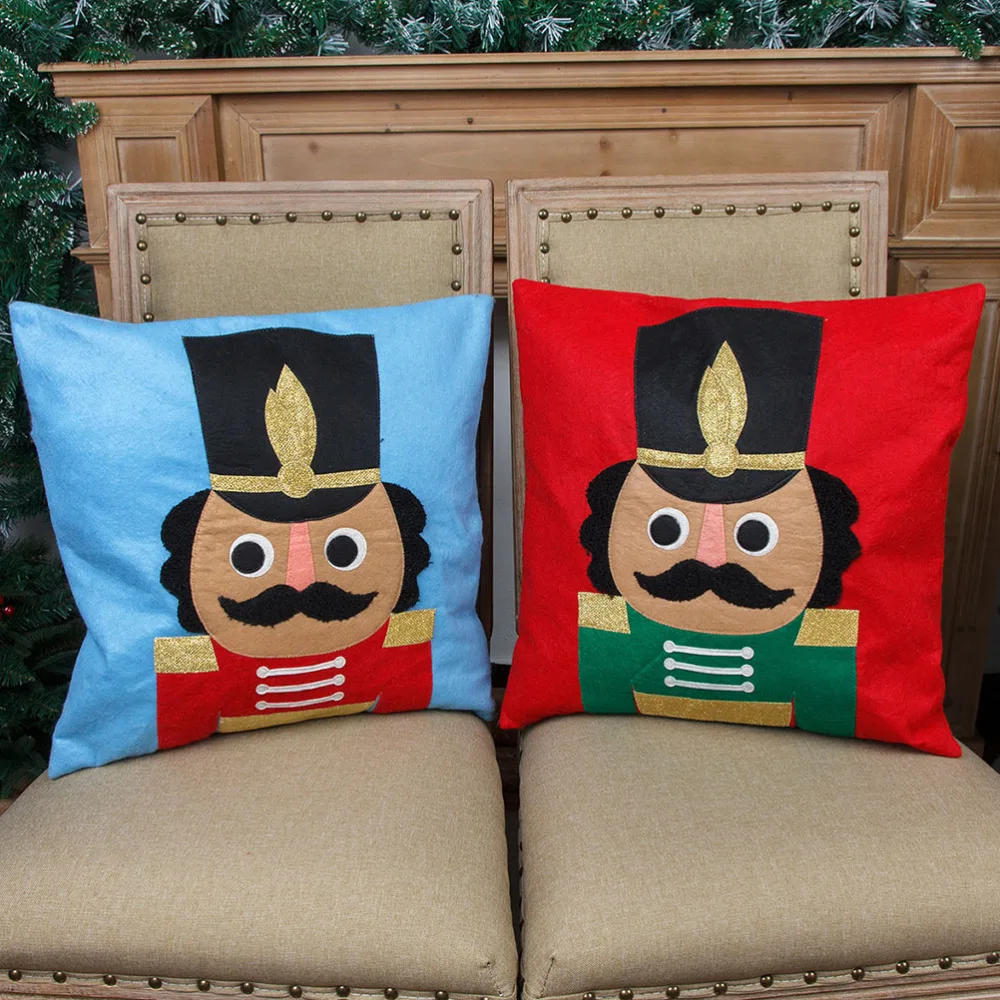 

2Pcs Home Pillowcases Square Pillow Covers Holiday Pillow Decor Pillow Slips