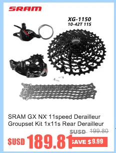 SRAM FC X1 1000 жира GXP 94BCD mtb горный велосипедный шатун со звездочкой 11 Скорость 30T 170/175 мм снегоход sprocketwheel оси велосипеда части