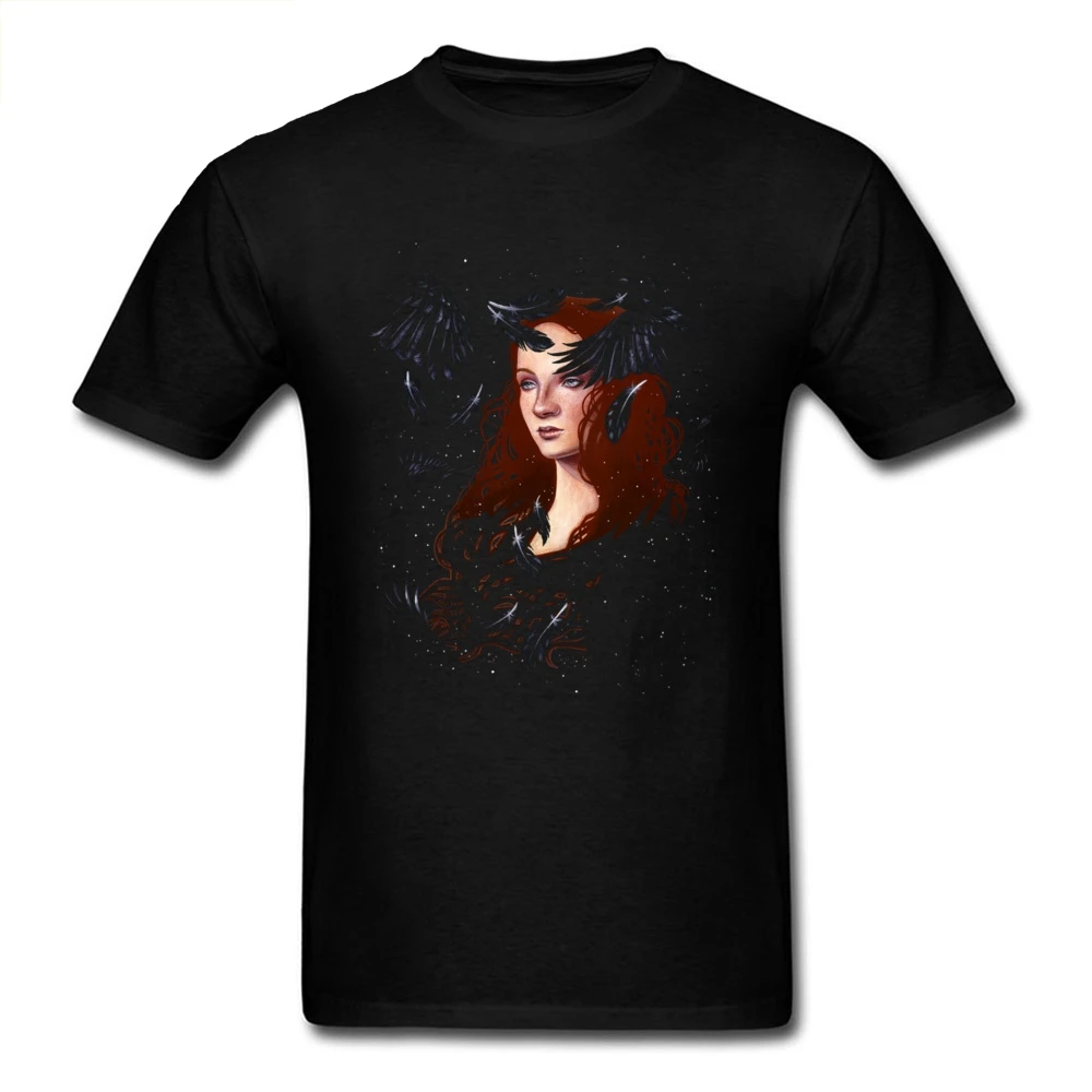 

Summer New T-shirt Dark Wings Dark Words T Shirt Men Woman Cotton Clothing Poetry Portrait Tshirt Classic Top Tee