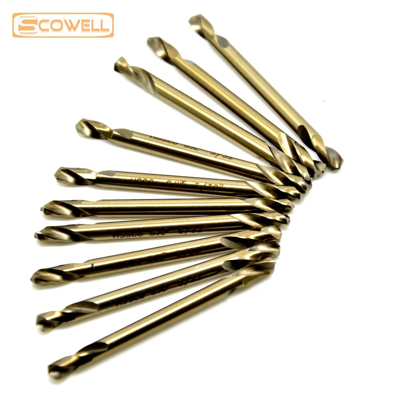 

30% Off HSS Cobalt M35 Double Ended Drill Bits For Metal Wood Hole Spiral Drill Bit Imperial Twist Drill 3mm 3.2mm 3.5mm 1/8