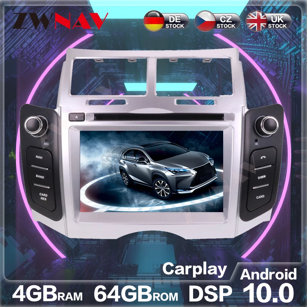 

For Toyota Yaris 2005-2011 Android 4GB+64GB Px6 Car GPS NavigationAuto Stereo Multimedia Player Radio Recorder Head Unit DSP