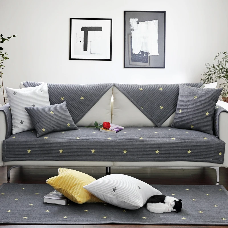 Чехол для дивана всесезонный Универсальный Хлопковый чехол гостиной легкая