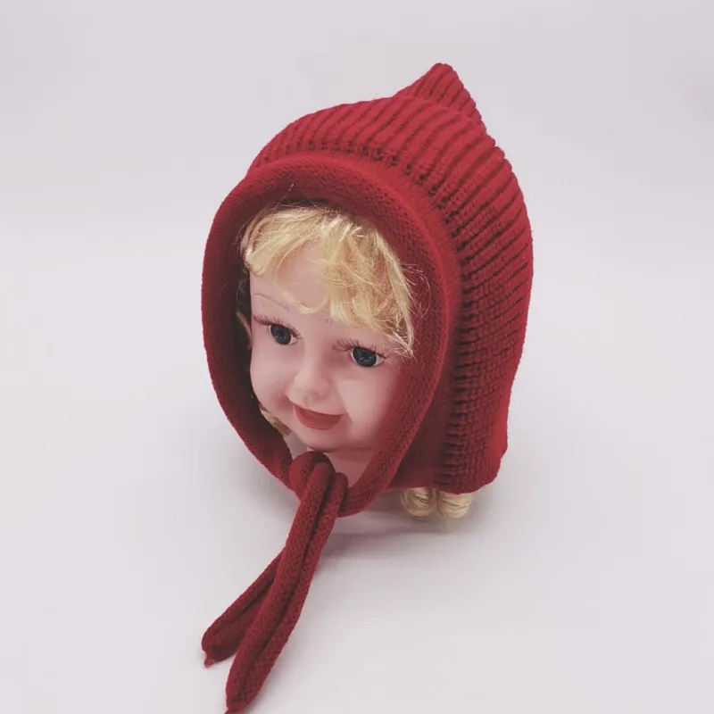 Осенне-зимний вязаный для новорожденных шапки вязаные крючком шапочки Детские