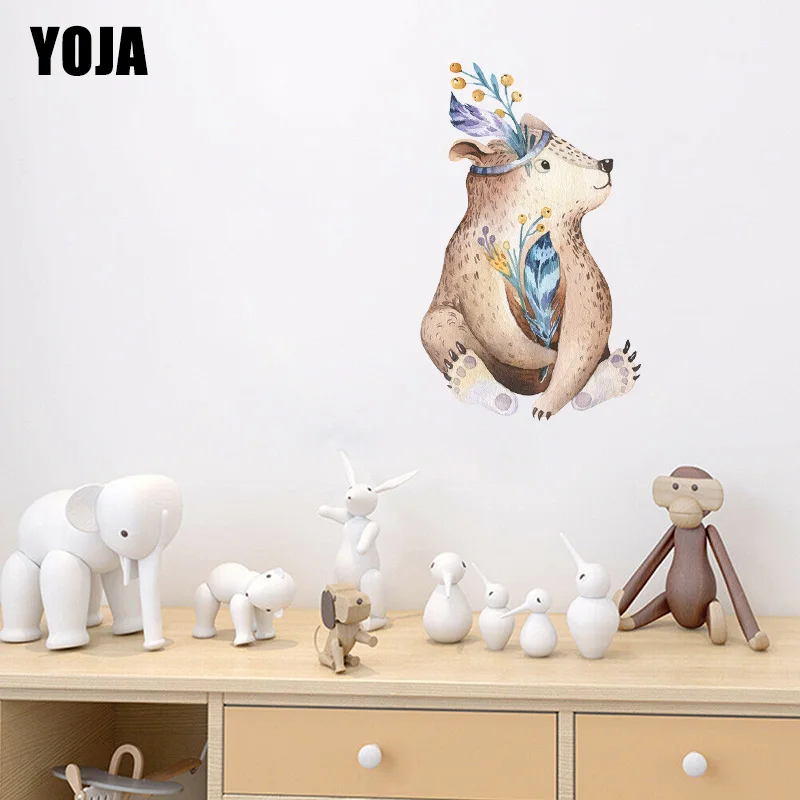 

YOJA 29,5 × 48 см фон с нарисованными акварелью мультфильм детская комната стены стикеры для домашнего декора аксессуары 8WS0143