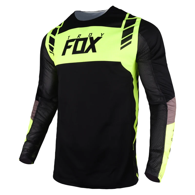 

360 Mach Jersey MX Dirt Bike Offroad Long Sleeve Mountain Motocross Racing Cycling Moto Black Yellow Clothes Mens