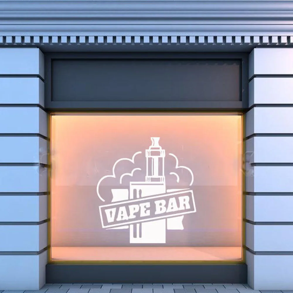 

Вейп бар Настенная Наклейка Цитата художественные настенные наклейки Vape Shop настенный виниловый Декор окна декоративный узор самоклеящийс...