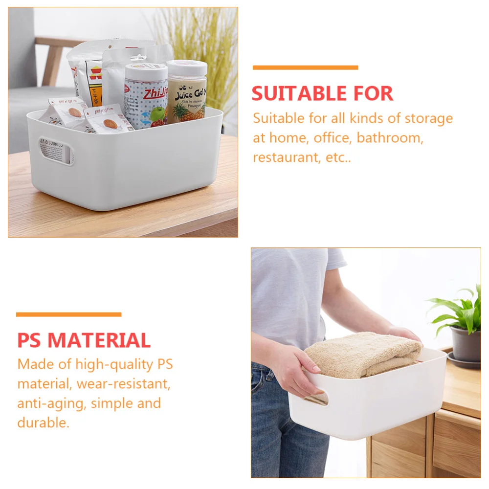 

1 Set 3pcs Simple Yet Practical Storage Box Storage Holder for Home (Grey)