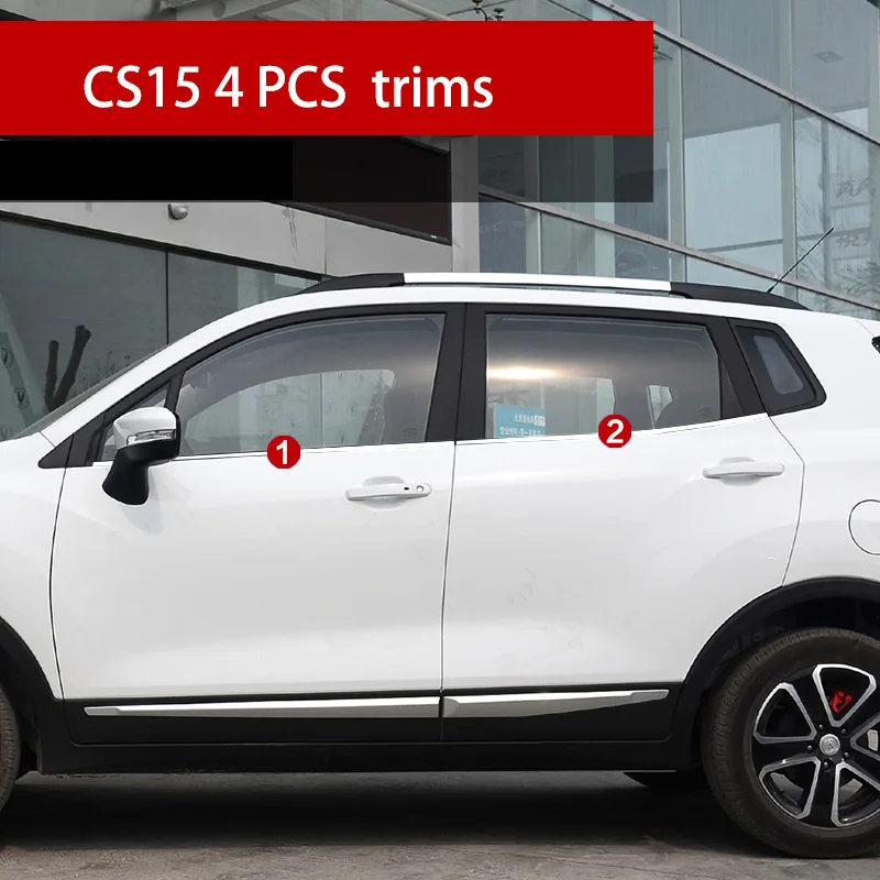 

stainless steel car window trims for changan cs15 2016 2017 2018 2019