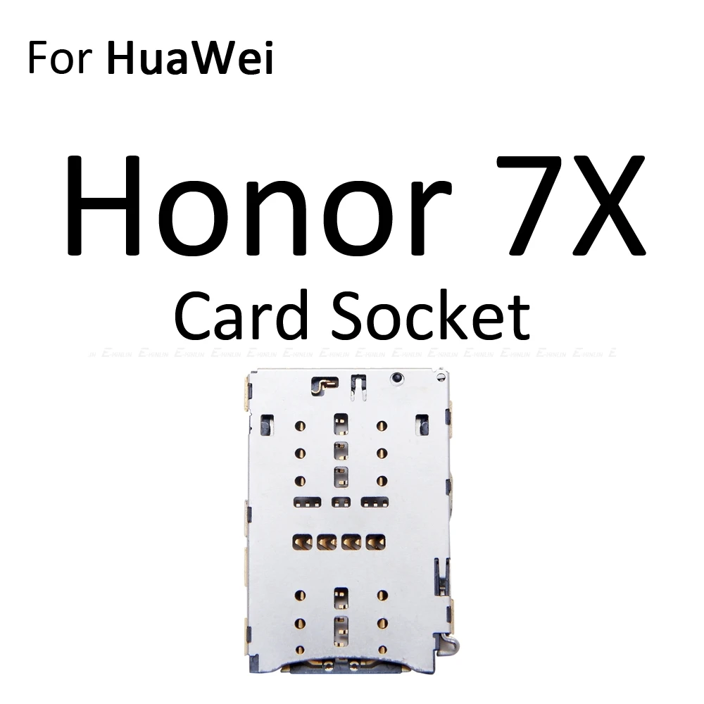Sim Micro гнездо для sd-карты держатель Слот лоток ридер для Huawei Honor 7X7 S GR5 адаптер контейнер Сменные соединительные детали
