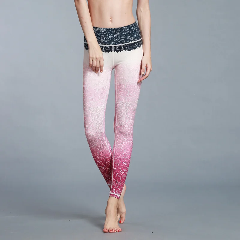 Штаны для занятий фитнесом и йогой леггинсы с высокой талией бесшовное