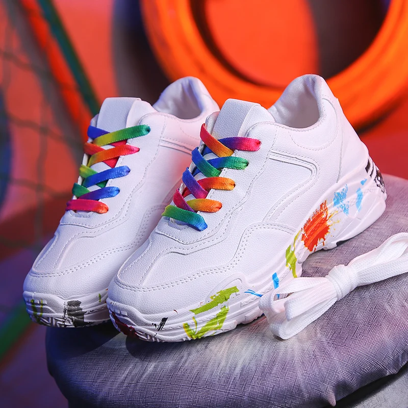 Весна Для женщин обувь с подошвой из вулканизированной резины комфортные не