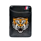 Классические Кожаные Волшебные кошельки с цифровым принтом в виде животных и тигра, крутые мужские и женские Зажимы для денег, кошелек для карт, тонкий держатель для наличных