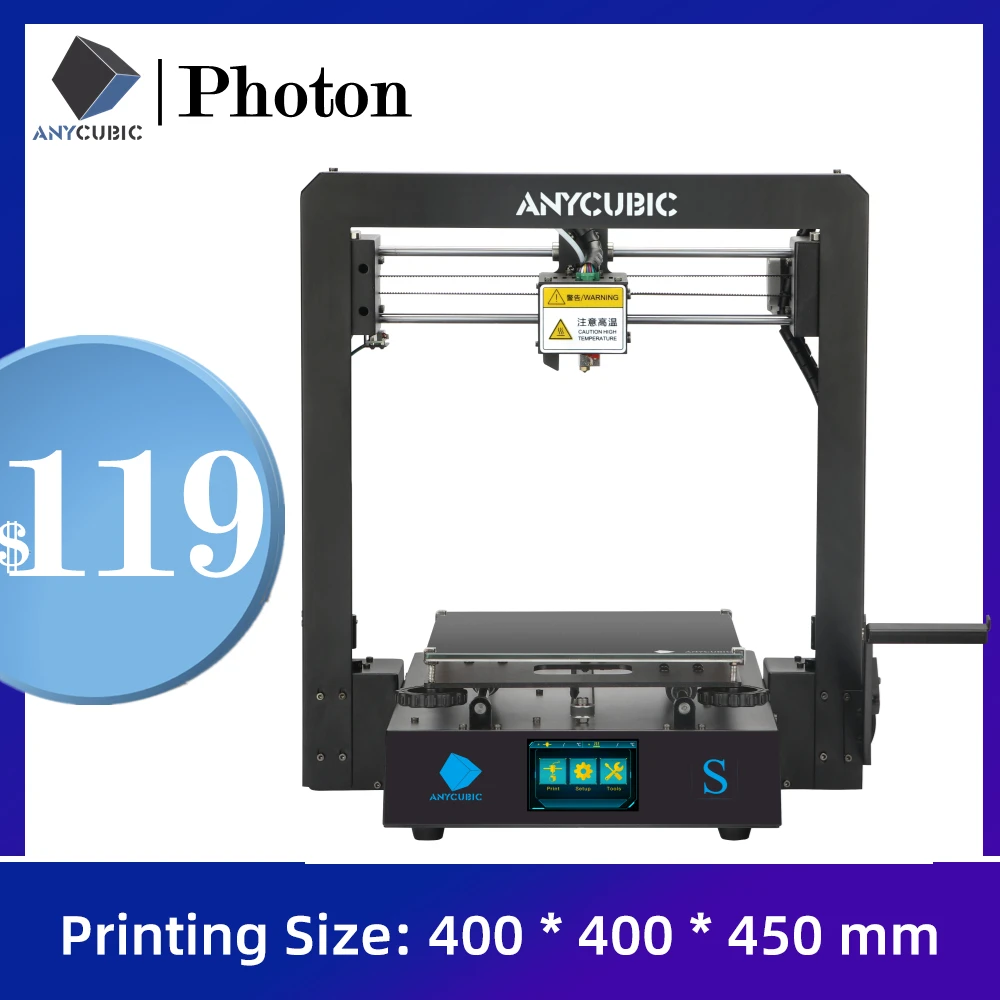 

3D-принтер ANYCUBIC Mega S, б/у, сенсорный экран 3,5 дюйма