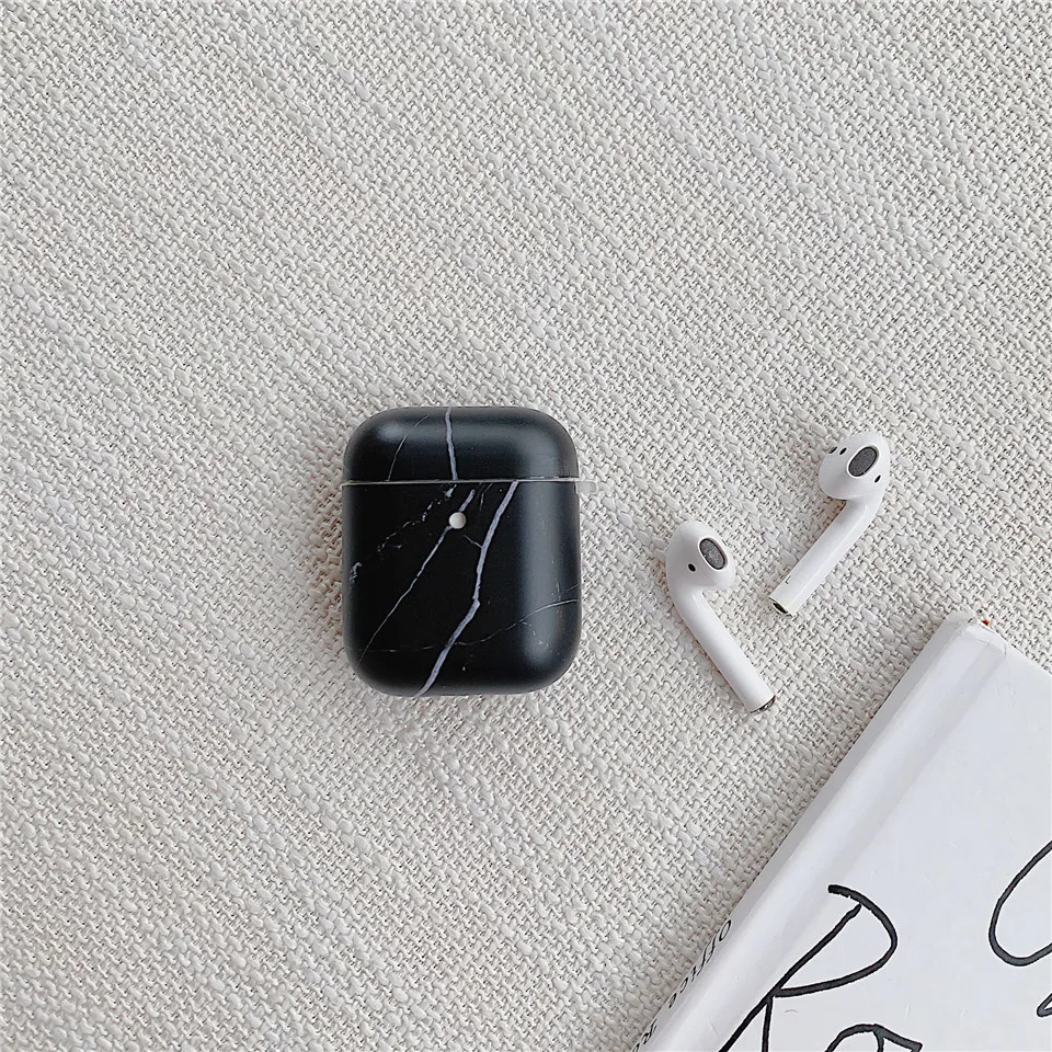 Мраморный цветочный чехол для Airpods 1 2 Bluetooth наушники чехол для зарядки защитные чехлы аксессуары для кожи для Apple Air Pods чехол для на аирподс 2 1