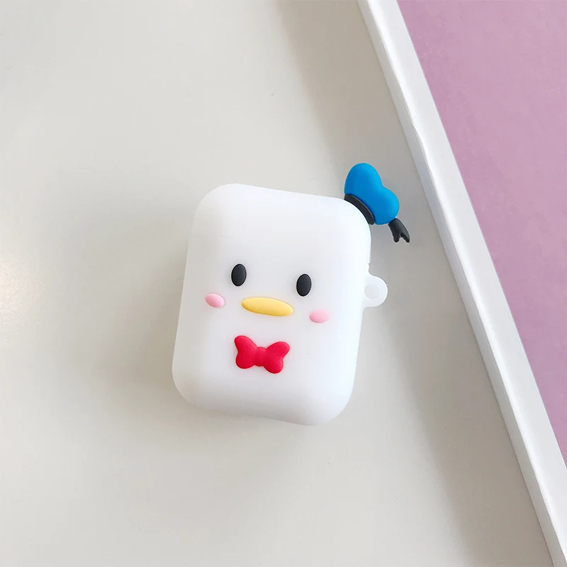 style 10 Силиконовый чехол для наушников для Apple Airpods 1 2, милый 3D мультяшный чехол для зарядки, чехол для наушников s для Airpods 2, полный защитный чехол - Цвет: style 10