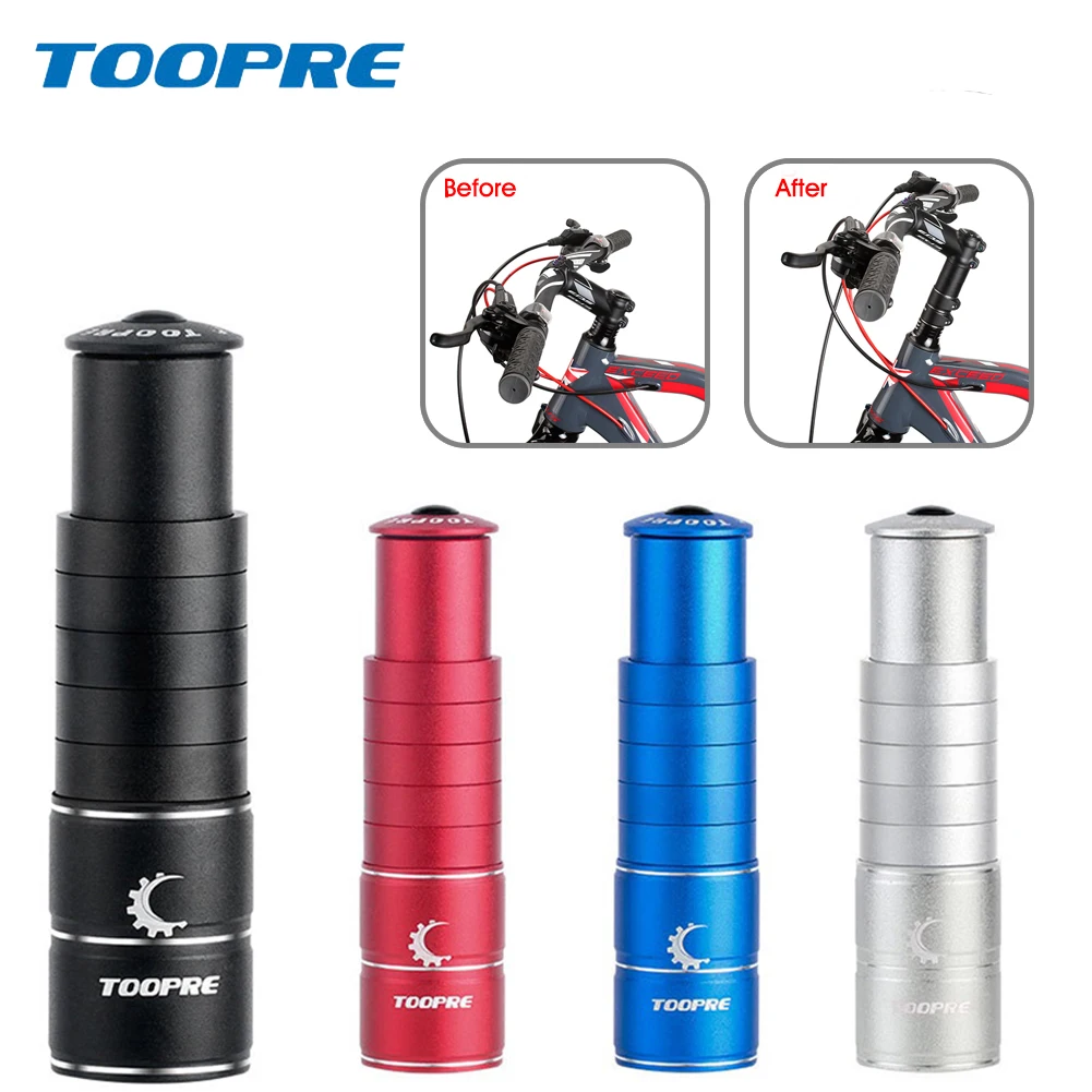 

New Bicycle Stem Increased Control Tube Extend Handlebar Stem Heighten Bike Aluminum Alloy Front Fork Bicycle Parts Accessories
