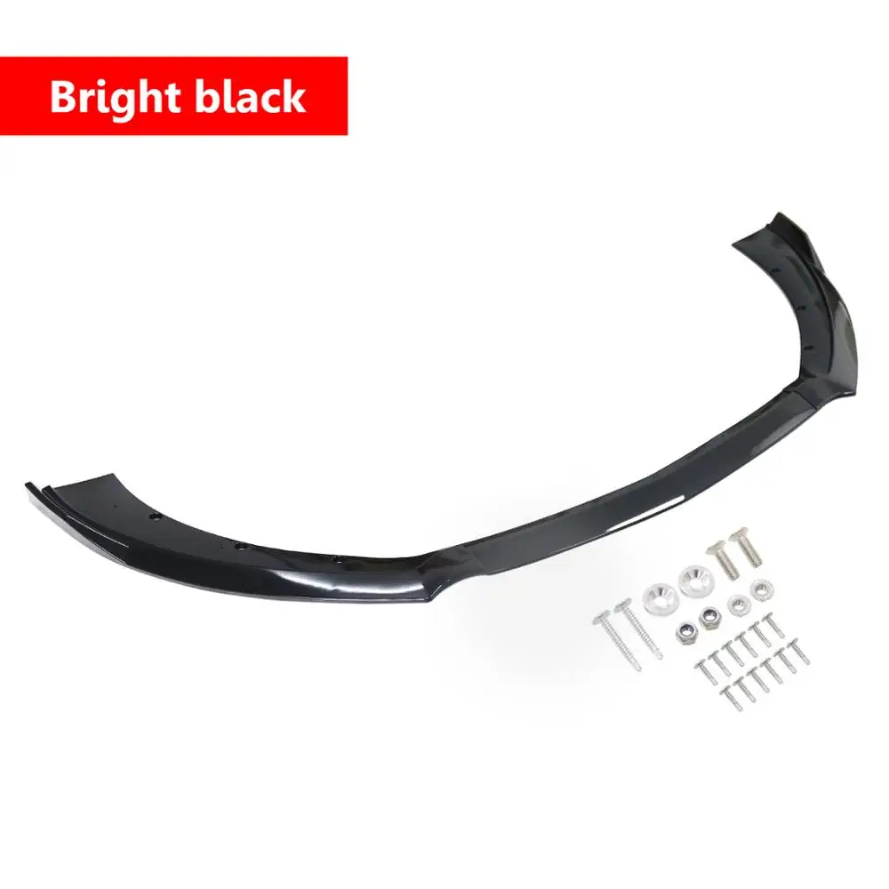 YCL 8051 2015 2017 Мустанг Окрашенный черный передний бампер разветвитель спойлер губы 3