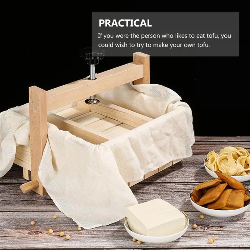 

Practical Wooden Tofu Mould Kitchen Homemade Soy Curd Making Tools