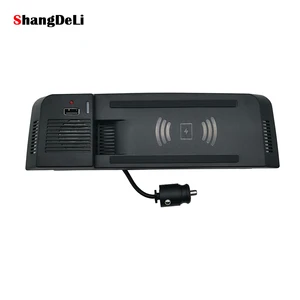 15w car qi wireless charger for audi a4 b8 a5 s5 q5 2009 2016 fast charging plate wireless phone charger accessories free global shipping