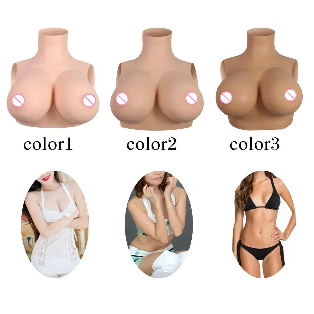 Food-grade Silicone Breast Prosthesis Forming Lifelike C D F G Cup Women's Breasts High-quality Breast Enhancement Strapless Bra
