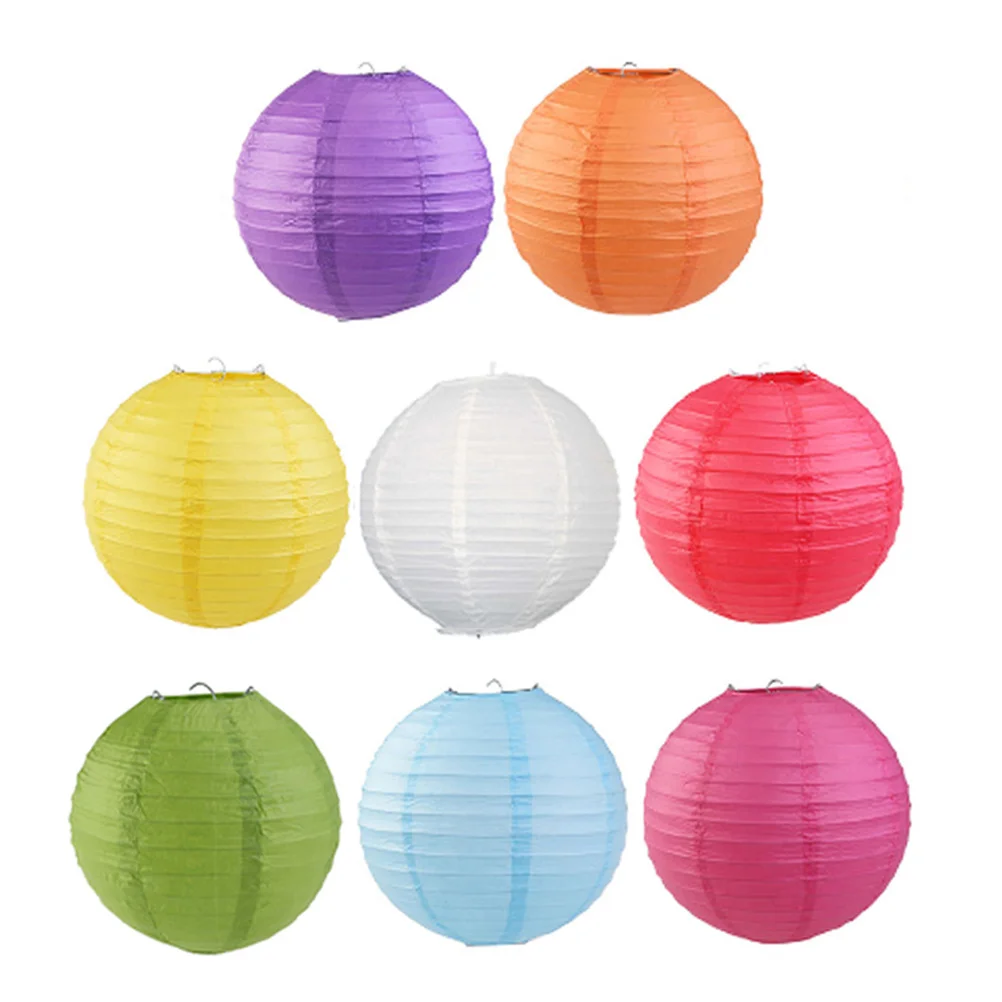 

8 шт., 1 пакет, практичные декоративные телескопические бумажные фонарики