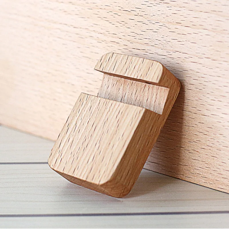 

Simple Mobile Phone Holder Solid Wood Mobile Phone Holder Lazy Bracket Walnut Beech Wood Small Square Mobile Phone Holder New